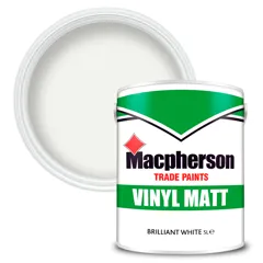 Macpherson Trade Vinyl Matt Emulsion Brilliant White, 5L