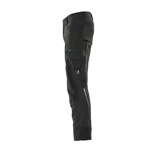 Mascot 17179 Advanced Trousers with Kneepad Pockets, Black R 32L - 32.5W