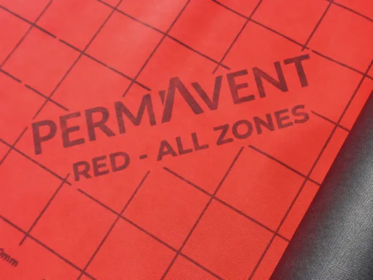 Permavent Red 50 Taped - 1 x 50m 160gsm Ulta Strong Vapour Permeable With Double Intergate Tape System