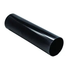 FloPlast RP4B 68mm Black Round Downpipe 4m
