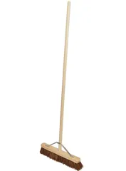 Faithfull FAIBRBASS18H Stiff Bassine 18 Inch Broom, 48 Inch Handle & Stay