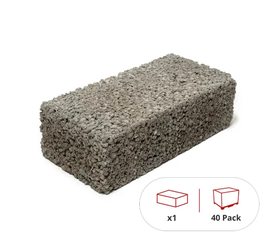 Morris 100 x 215 x 40mm Concrete Slip Bricks - (420 per pack)