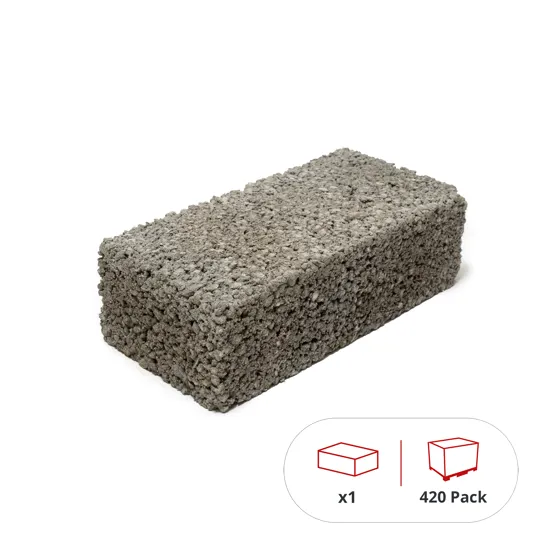 Morris 100 x 215 x 40mm Concrete Slip Bricks - (420 per pack)