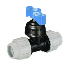 Plasson Plastic Stop Tap - Compression Ends - 32mm