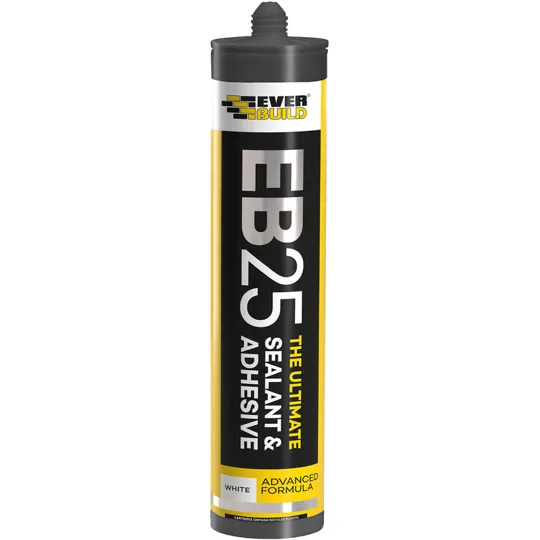 Everbuild EB25WE Ultimate Sealant & Adhesive 300ml - White  