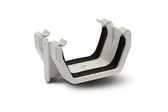 Polypipe RS202W 112mm Square Gutter Union Bracket White