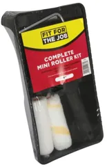 Fit For The Job Complete Emulsion & Gloss Mini Roller Kit 4"