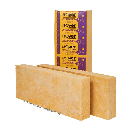 Isover CWS 32 Cavity Wall Slab 85x455x1200mm (4.37m�)