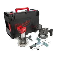 Milwaukee M18FTR-0X 18V Fuel Brushless Router/Trimmer Kit with Accessories & Case - Naked