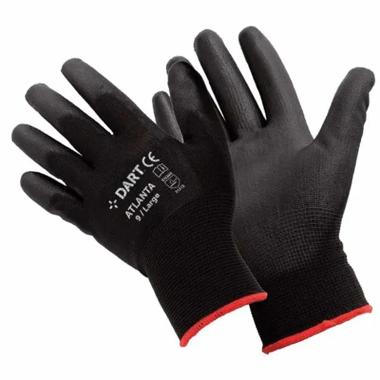 Handmax Black PU Glove Size XL (10) ATLANTA-XL