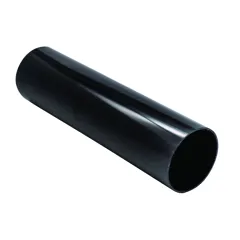 FloPlast RP2.5B 68mm Black Round Downpipe 2.5m