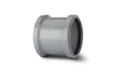 Polypipe SH44G Soil Double Socket Grey, 110mm