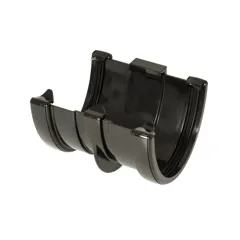 Floplast RUH2BL High Capacity Black Floating Gutter Union & Bracket