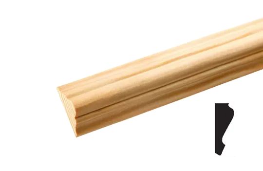 DEC6016 - Timber Moulding Pine Decorative Profile 2400 21 8mm 