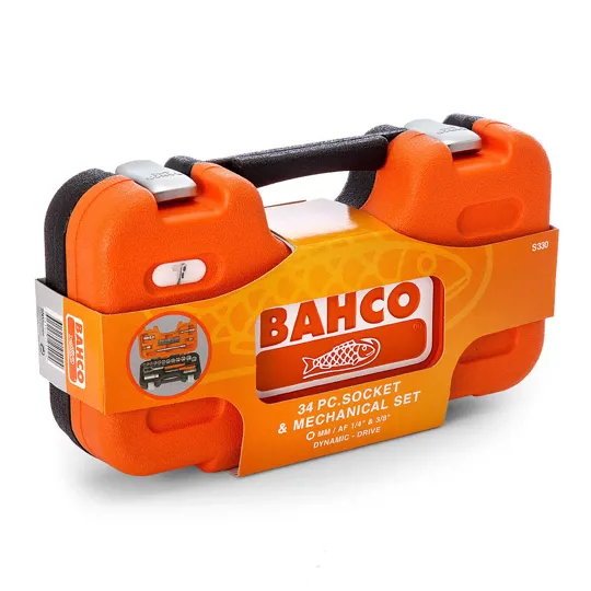 Bahco S330 Socket Set 34 Piece 1/4 And 3/8