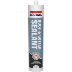 Soudal Roof & Gutter Sealant - Black - 290ml
