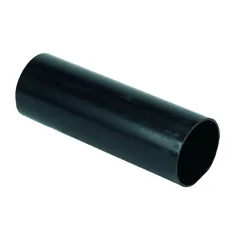 FloPlast RPH4B HiCap 80mm Black Round Downpipe 4m