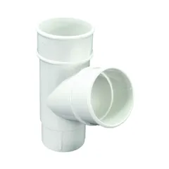 Floplast RY1W 68mm White Round Downpipe 112° Branch