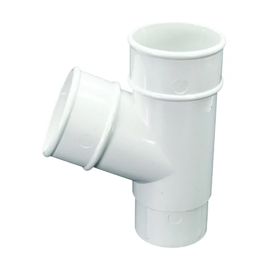 Floplast RY1W 68mm White Round Downpipe 112� Branch