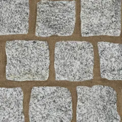 Natural Paving Granite Weathered Cobble Setts 100 x 100mm x 80 - 100mm - Silver