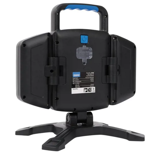 Draper 23848 COB SMD Rechargeable Work Light and Powerbank, 18W, 2000 Lumens, USB-C Cable Supplied