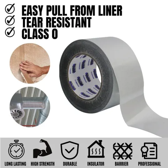 Walther Strong HD Aluminium Foil Tape 75mm x 45M