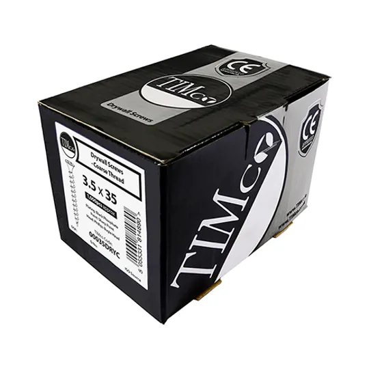 TIMco Coarse Drywall Black Screw 4.2 x 65mm Box of 500