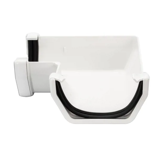 Floplast RAS1W 114mm White Square 90� Gutter Angle