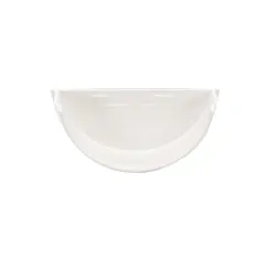 Floplast RE2W 112mm White Half Round Gutter Internal Stopend