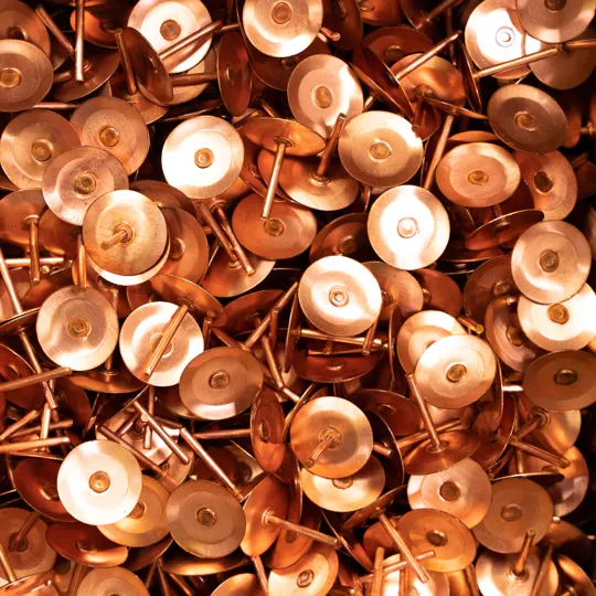 Artisan Copper Disc Rivet 1000 Box