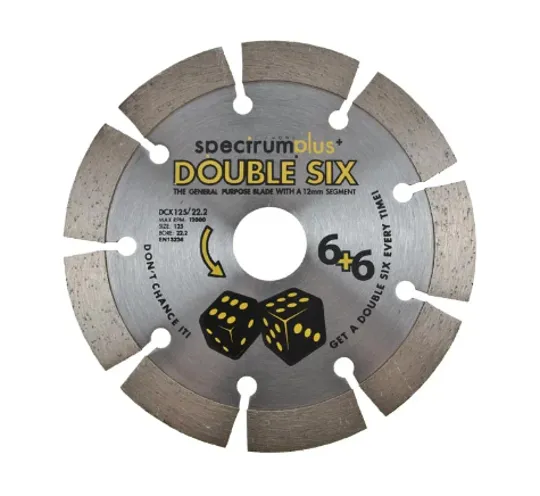 Spectrum DCX Plus Double Six GP 125mm Diamond Blade