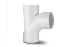Polypipe WS22W 40mm x 92.5 Degree ABS Swept Tee, White