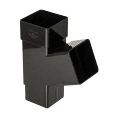 FloPlast RYS1B 65mm Black Square Downpipe 112° Branch