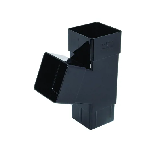 Floplast RYS1B 65mm Black Square Downpipe 112� Branch