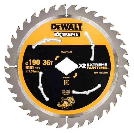 DeWalt DT40271 190mm Diamond Bore x 36T Blade (DCS577)