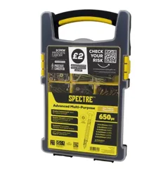 Spectre Advanced Multi‑Purpose Wood Screws 650 Piece Organiser