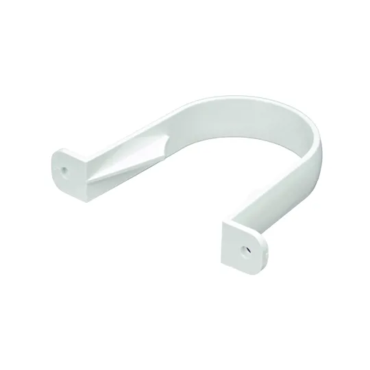 Floplast RC1W 68mm White Round Downpipe Clip