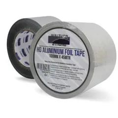 Walther Strong Premium HD Aluminium Foil Tape, 100mm / 4in x 45m