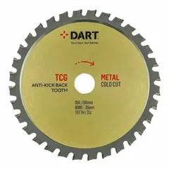 Dart PMC1652040 Metal Circular Saw Blade, 165 x 20mm x 40T