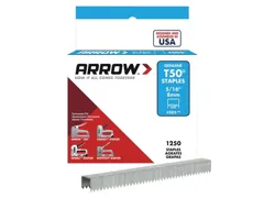 Arrow ARRT50516S T50 8mm Staples, Box of 1250