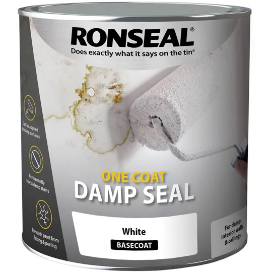 Ronseal One Coat Damp Seal White 2.5ltr