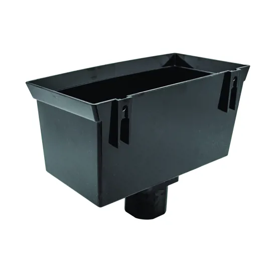 Floplast RHS1B Black Square / Round Universal Hopper