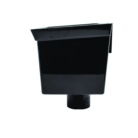 Floplast RHS1B Black Square / Round Universal Hopper
