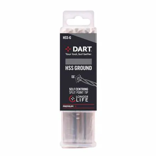 Dart BHSS1300 13.0mm Ground Twist Drill Pk5