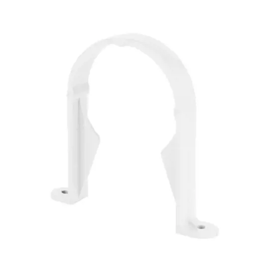 Polypipe RR138W 68mm Round D/Pipe Bracket Sckt White