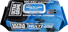 UltraGrime Pro Multi-Use XXL+ Cleaning Clothwipes, Pack of 100