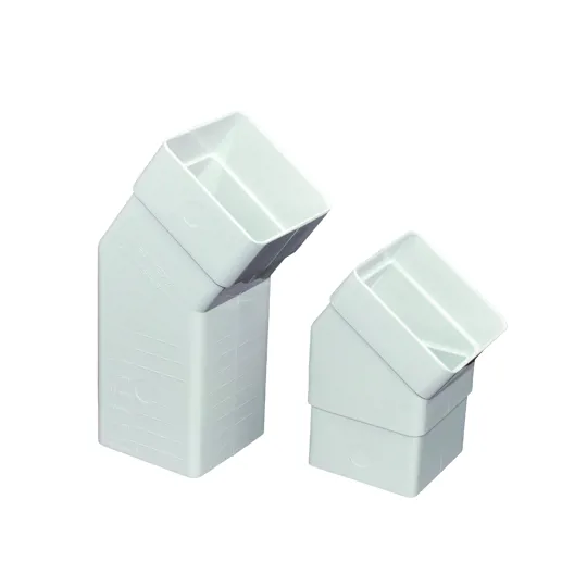 Floplast RBS5W 65mm White Square Adjustable Offset Downpipe Bend