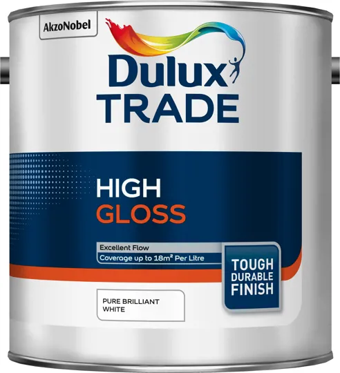 Dulux Trade Gloss Brilliant White 2.5ltr