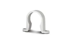 Polypipe WS34W 40mm ABS Pipe Clip, White, 78 x 15mm