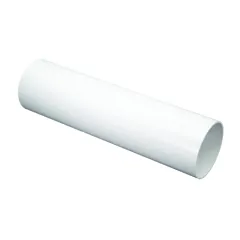 FloPlast RP2.5W 68mm White Round Downpipe - 2.5m